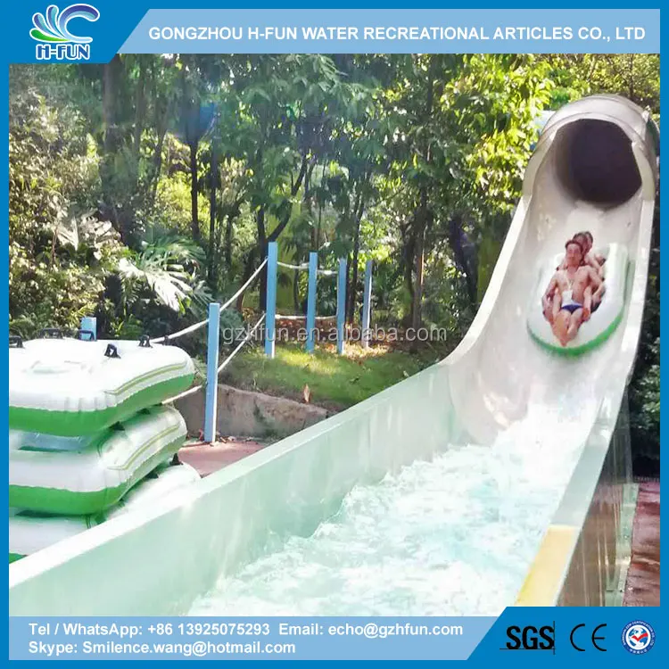 Overlap Heat Bonding Waterpark 3 Person Tube for Water Roller Coaster Large Water Slide