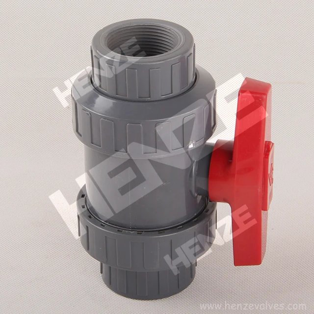 Plastic UPVC, CPVC, PPH, PVDF, FRPP Threaded Plastic Float Ball Valve