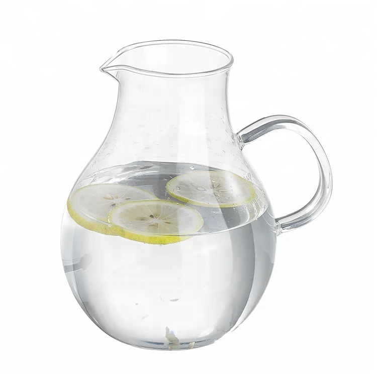 
Factory Promotion Food Grade High Borosilicate Glass fruit infuser pitcher 1300ml 