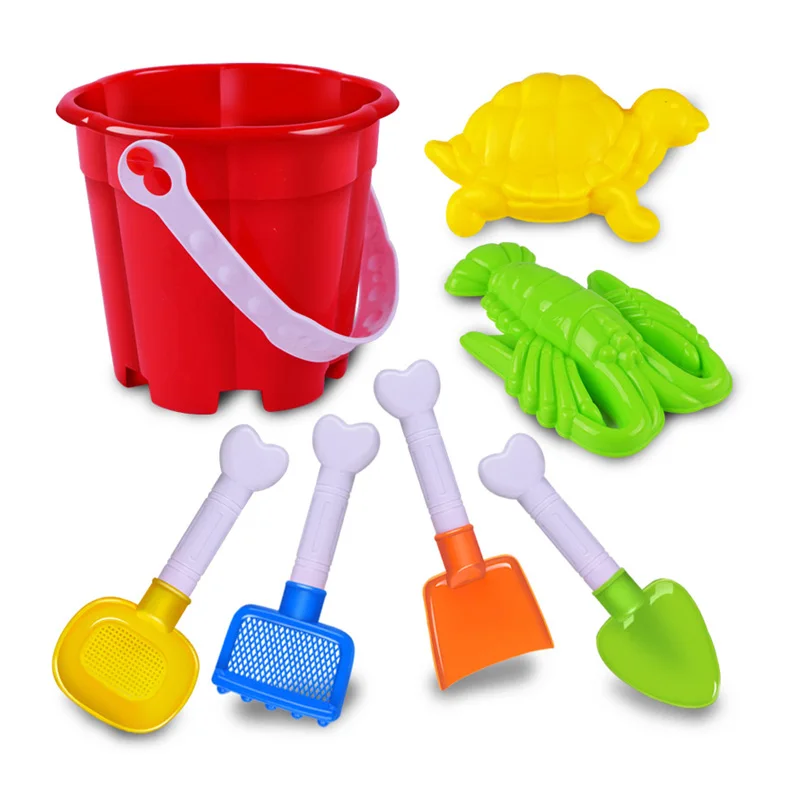 
outdoor beach toy bucket plastic toy beach sand toy set 