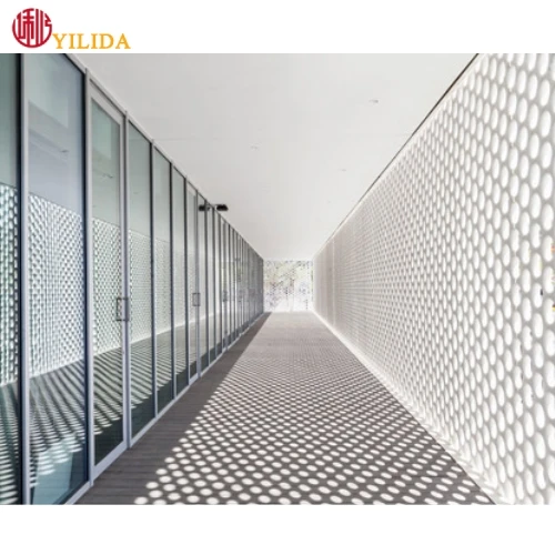Aluminum external perforated metal wall cladding