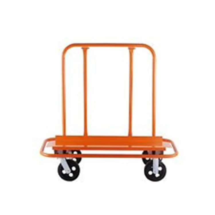Warehouse 4 wheel metal platform hand truck