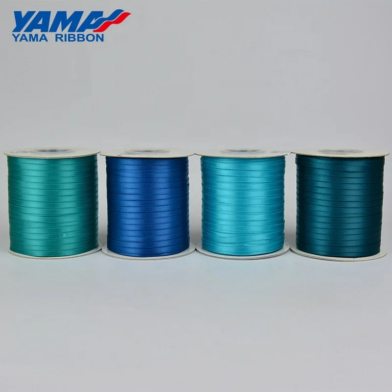 Yama 196 colors 5 MM wide single double faced polyester satin ribbon