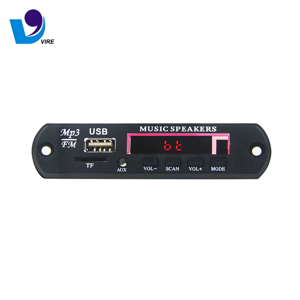 12V High Quality Mp3/Mp4/Mp5 Fm Radio Bluetooth Mp3 Wma Decoder Board