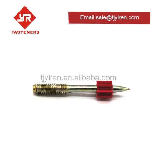 Рифленый хвостовик резьбовые шпильки приводные штифты гвозди с канавкой/стальная пластиковая шайба