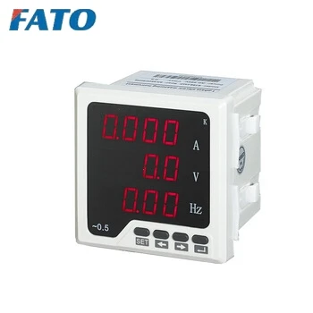 FATO Three Phase Digital Current Volt Frequency Meter Energy Meter, multi-function electric meter