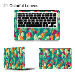 Цветочный дизайн пользовательская наклейка с полным покрытием водонепроницаемая пленка для ноутбука Mac Air Pro Retina 11