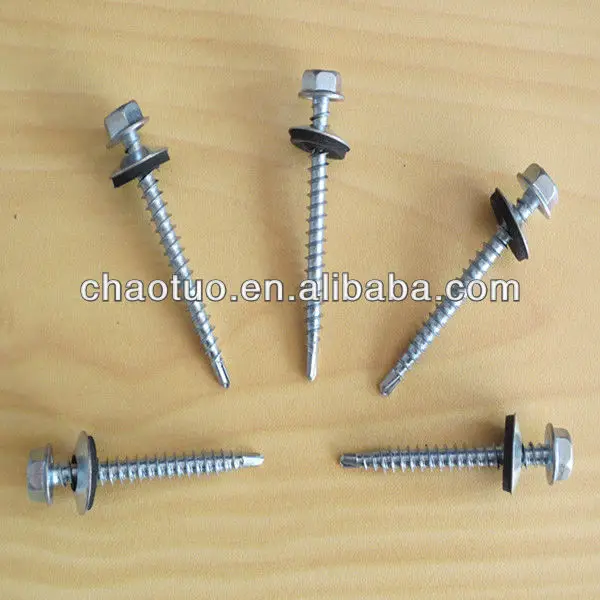 
 Самосверляющий винт Цена/Шестигранная головка самосверлильный винт с шайбой  