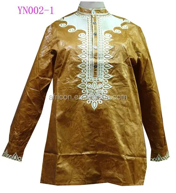 African bazin clothing men shirt/ men tops YN002-1