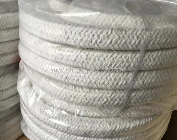 
Manufacturer Direct Sale Heat Resistant Fire Protection Ceramic Fiber Yarn Rope for Gasket Heat Insulation Usage 