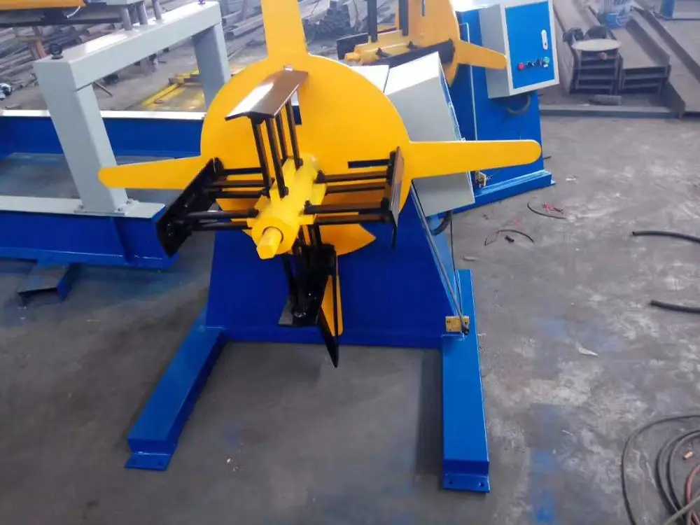 Electric uncoiler for roll forming machine