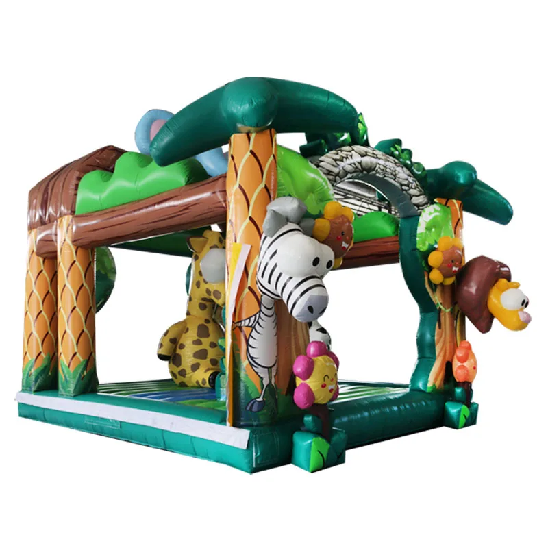 170026 Newest design Animal fun park inflatable bouncer for kids