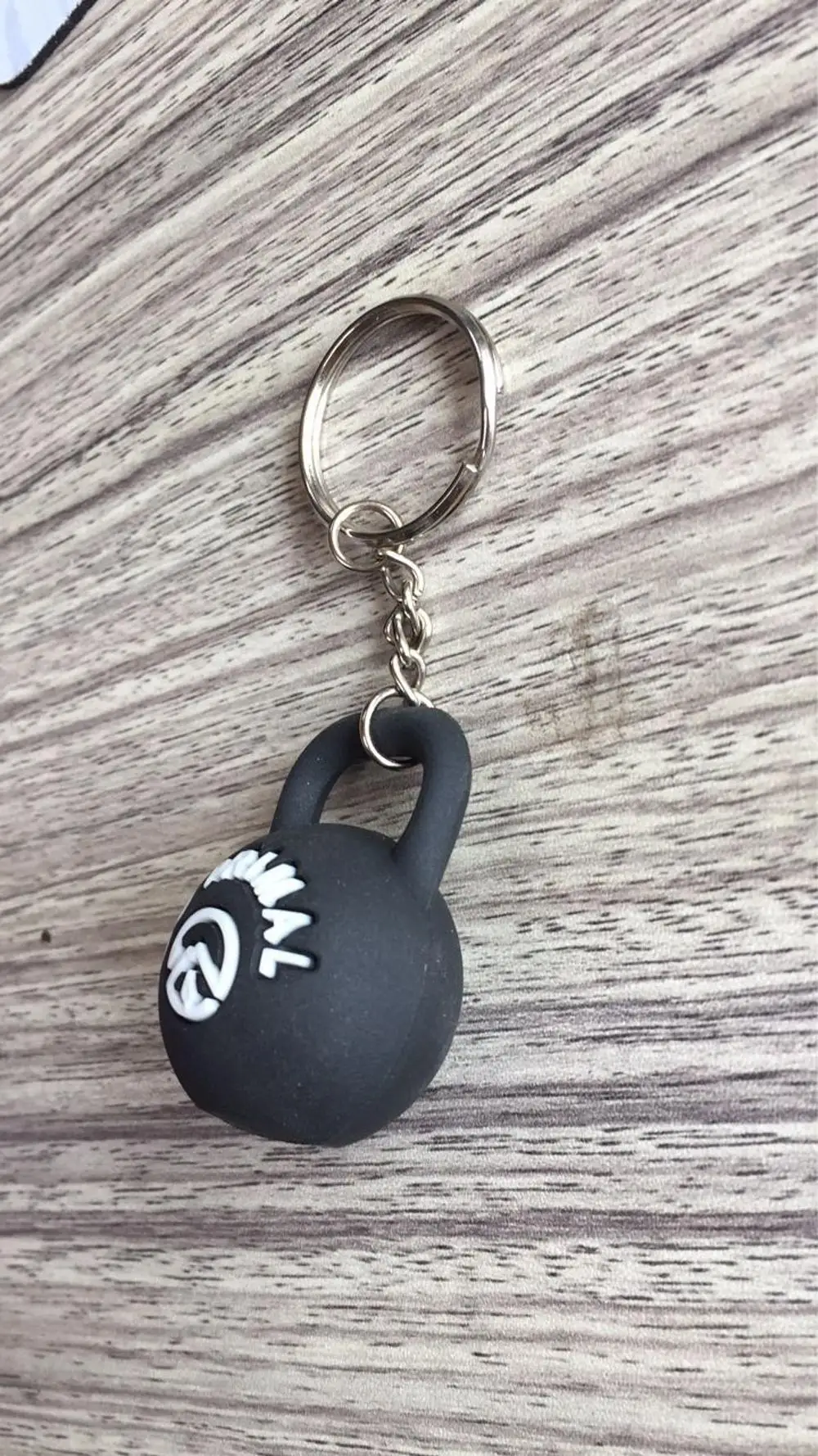 Пользовательский резиновый брелок Kettlebell