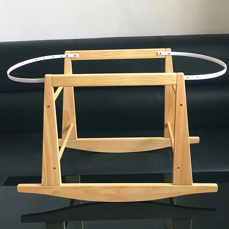 
baby wooden bassinet moses basket rocking stand 