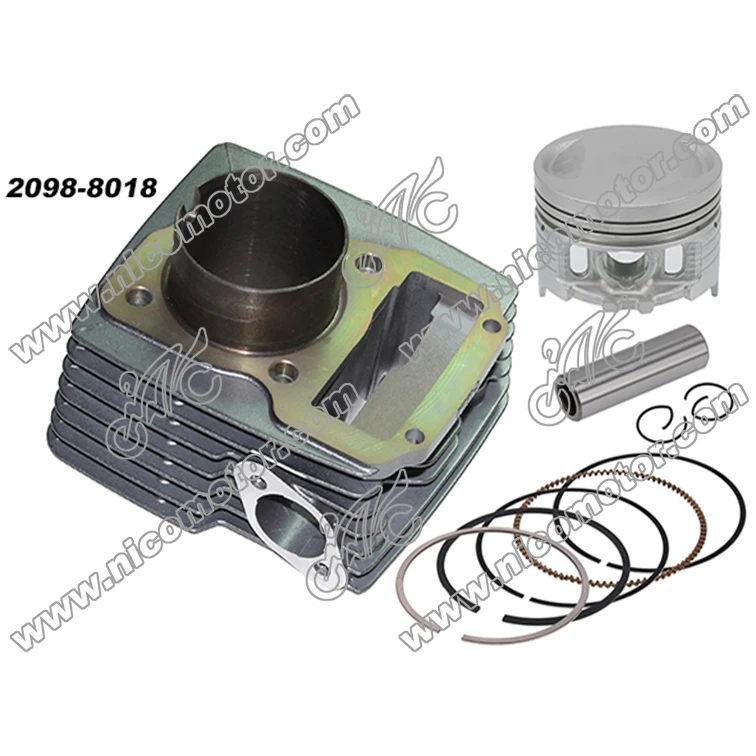 Motorcycle Cylinder Piston Ring Gasket Kit 56.5MM Bore  for TY125