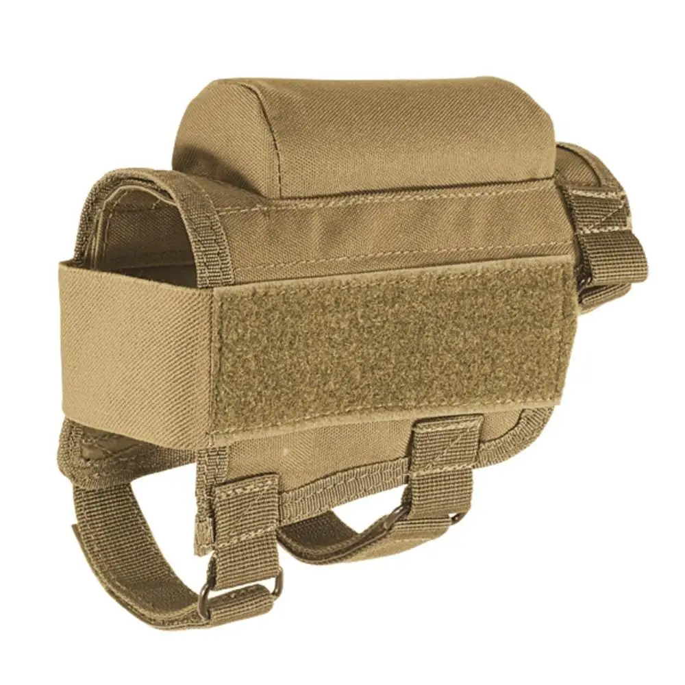 Tactical Adjustable Cheek Rest with Ammo Carrier and Triple Strap Adjustment