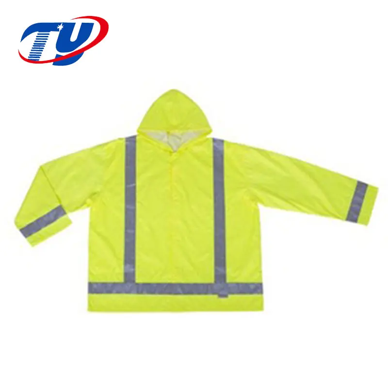 Yellow High Visibility Safety Reflective Jacket