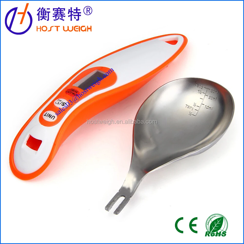 stainless steel coffee measuring digital spoon scale with LCD display