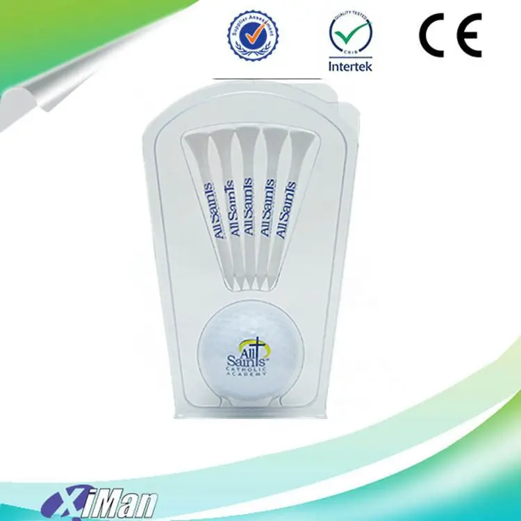 Custom transparent plastic clamshell blister packaging for 12 golf balls