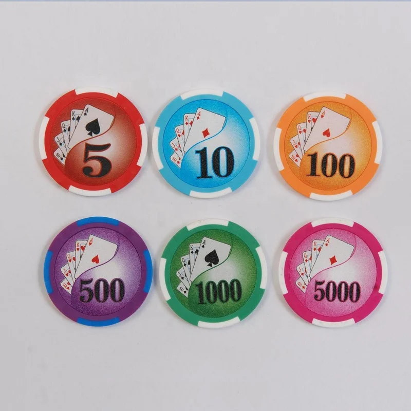 China factory  Poker chips 13.5g Custom poker chips plastic token poker chip set