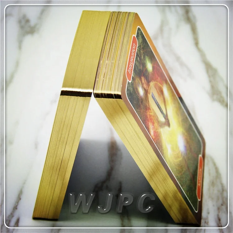 250gsm Paper Printing Gold Edges Dubai 4 Color Joker Playing Cards