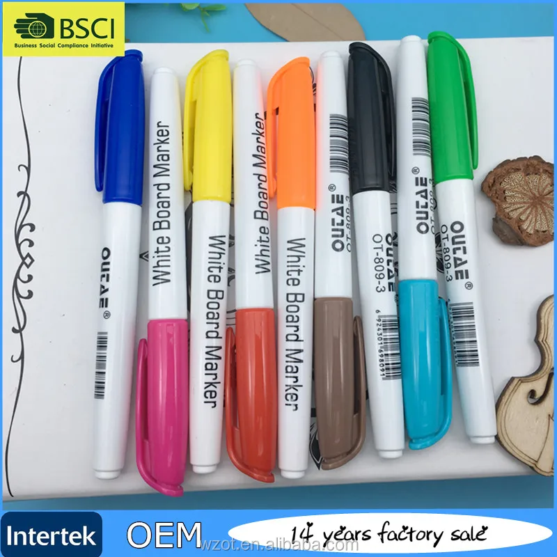 
OUTAE 10 Colors Whiteboard marker for school staionery White Board Marker Pen OT-809-3 