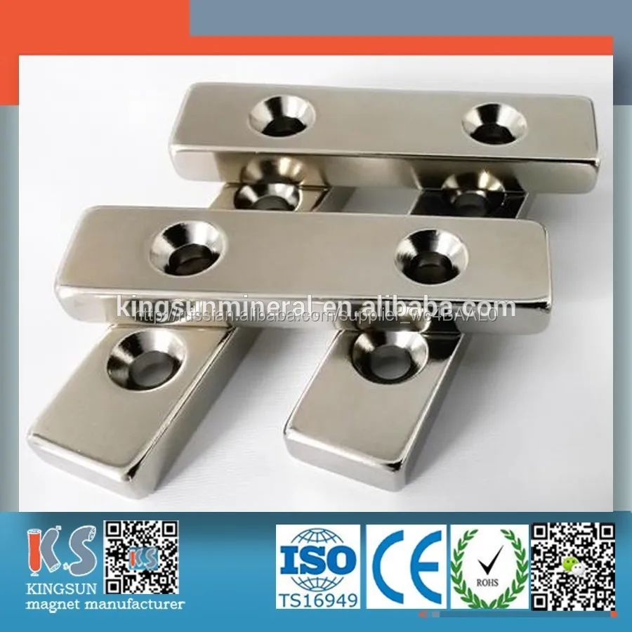 Горячая распродажа редкоземельных магнитов с потайной отверстие