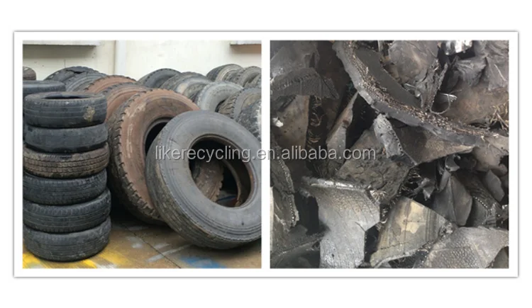 Rubber crusher tyre shredder recycling machine