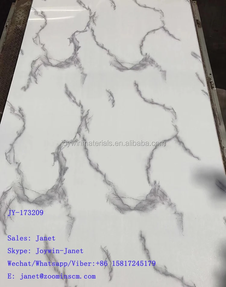 
Shenzhen manufacturer wall decorative panel gloss interior furniture board marble stone design mdf 