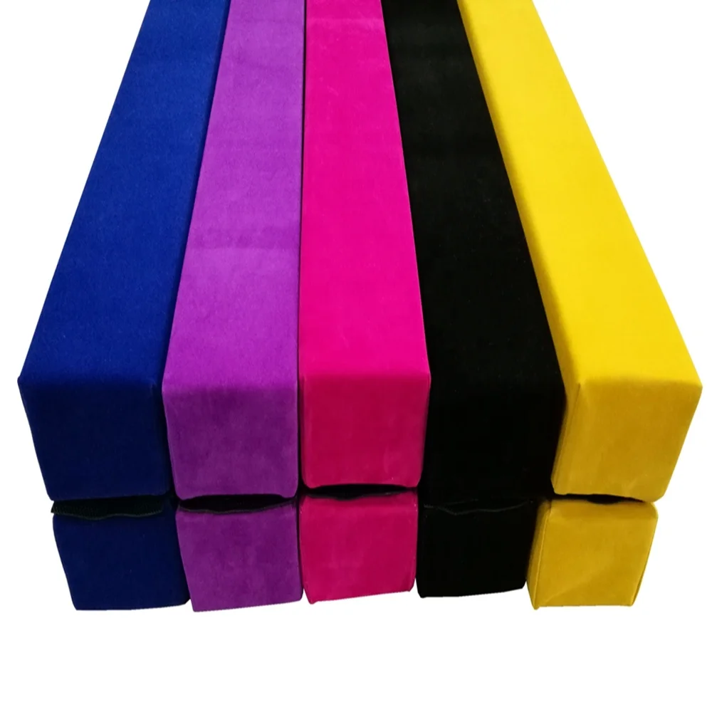 
7FT / 8FT Folding Wood Core Faux Suede Cover Kids Gymnastics Skill Training Balance Beam 