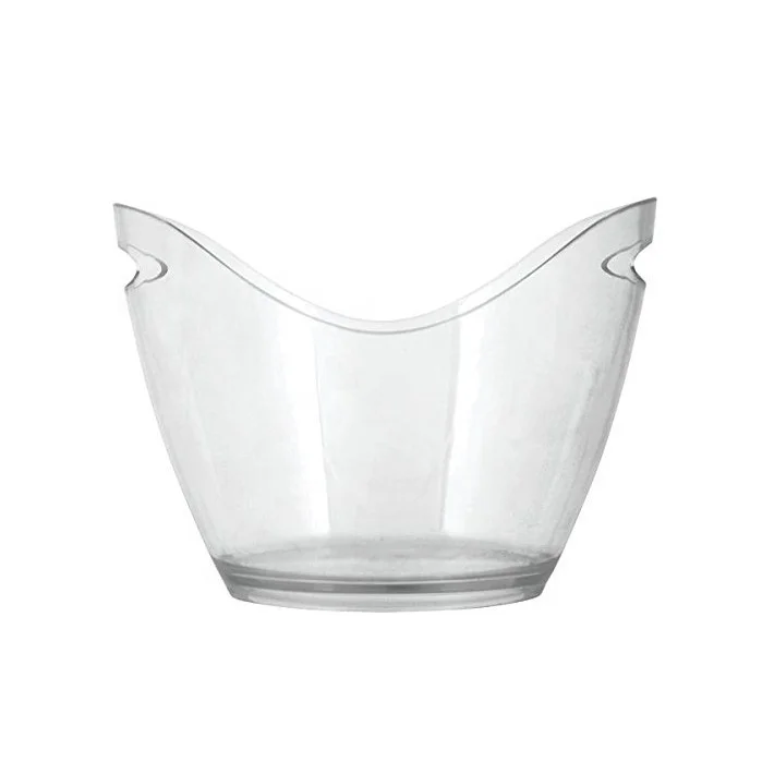 Ice Bucket Clear Acrylic Good for up to 4 Wine or Champagne Bottles Ice Bucket