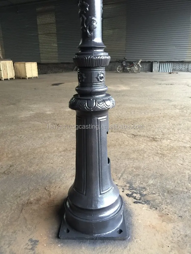 Alibaba Trade Assurance Cast Iron Lighting Column Decorative Lighting Pole
