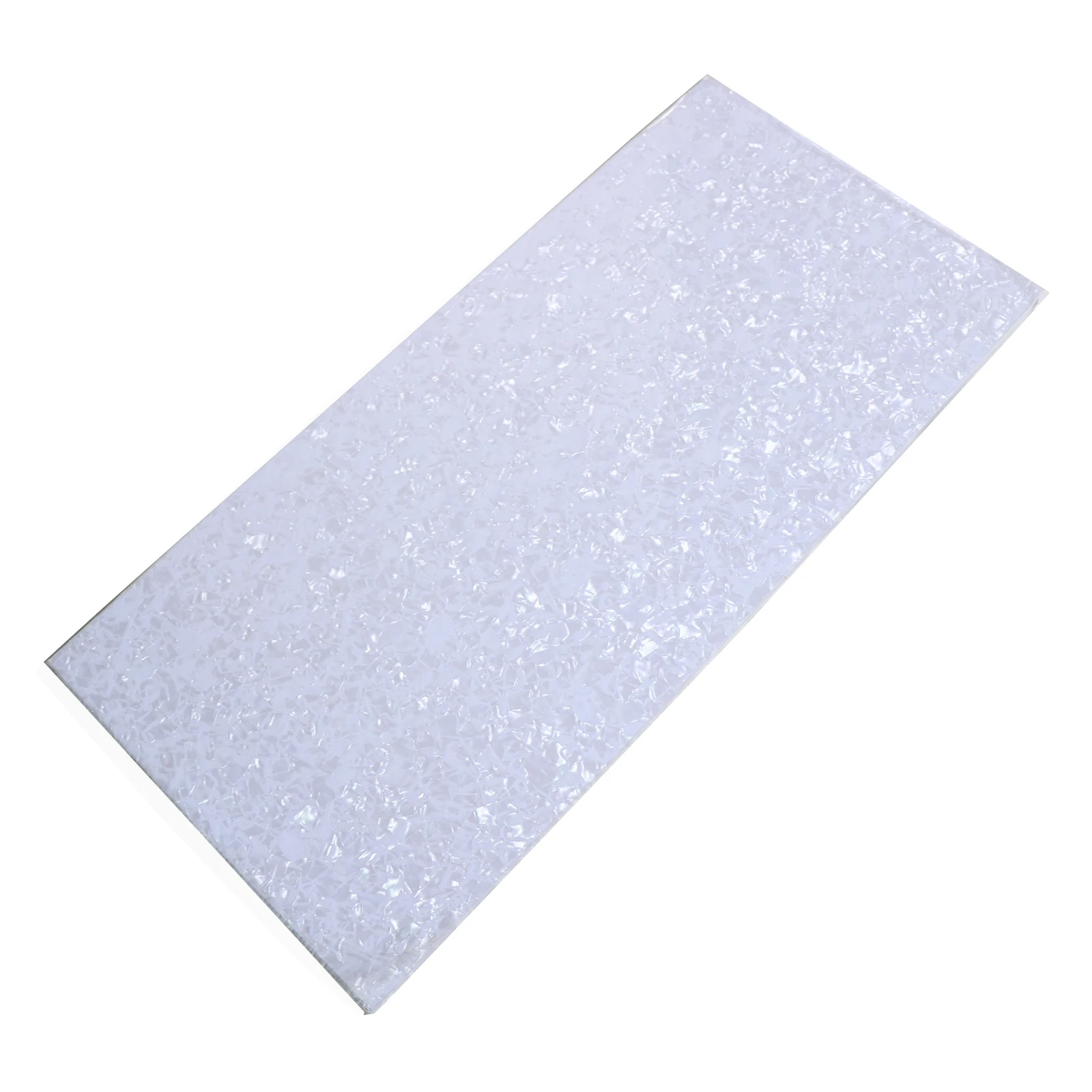 Белый перламутровый чистый лист для накладок на гитару из ПВХ и целлулоидного материала для накладок на заказ