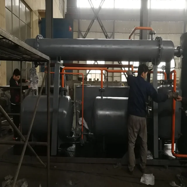 Scrap Rubber recycling with low price mini automatic waste plastic pyrolysis machine