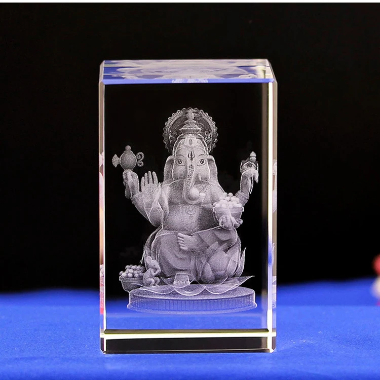craved item 3d laser engraving icon religious crystal souvenir