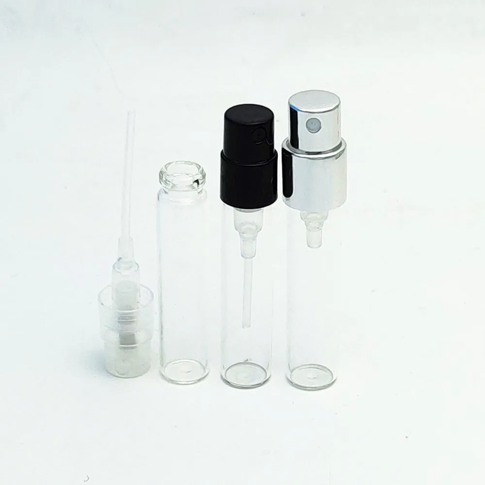 1.5ml mini parfum sample glass spray bottle vials