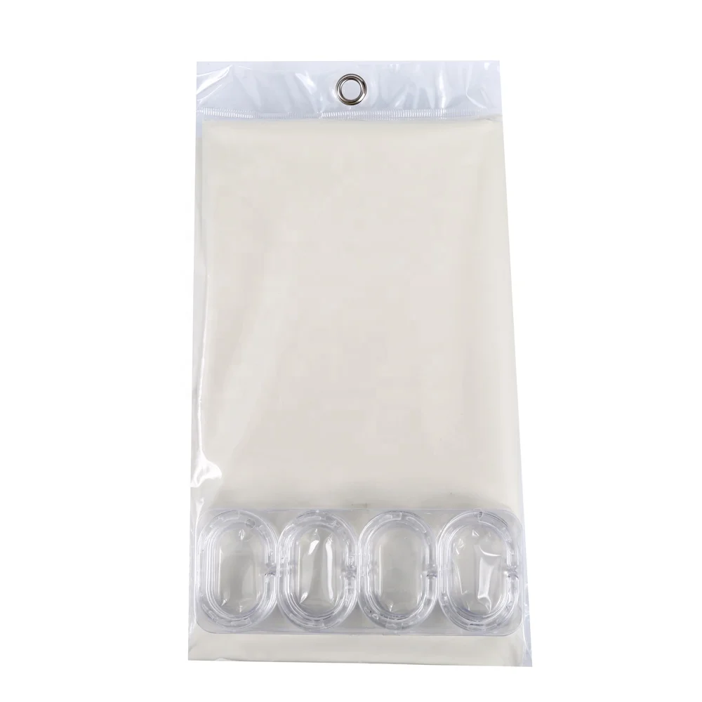 customized printing clear vinyl 72'x72' bathroom shower curtain liner