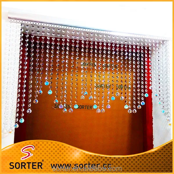 New style crystal bead door curtain for home/hotel/cafe/bar/salon decoration