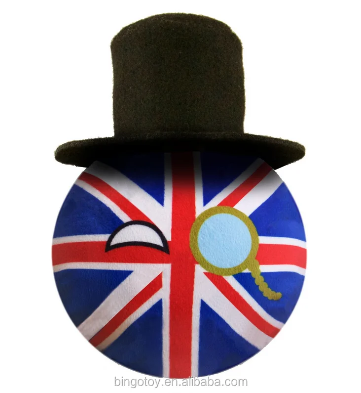 Custom Stuffed Plush Ball Toy Soft National Flag Personalized Expression Ball