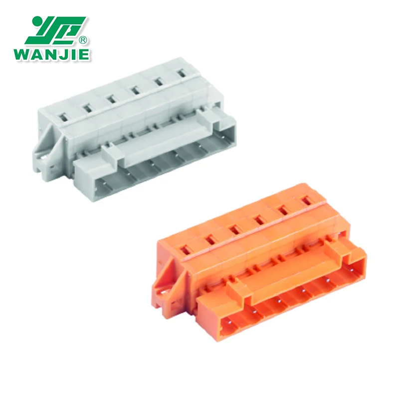 Wanjie 7.62mm pitch Female/Male Multi-Purpose Spring MCS Terminal Blocks with screw locked WJ0703-06