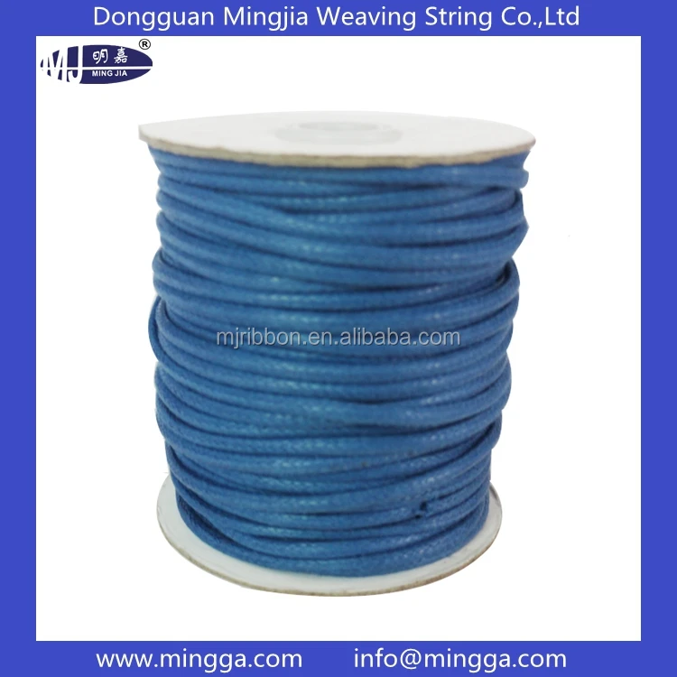 wholesale colorful different size wax cotton cord