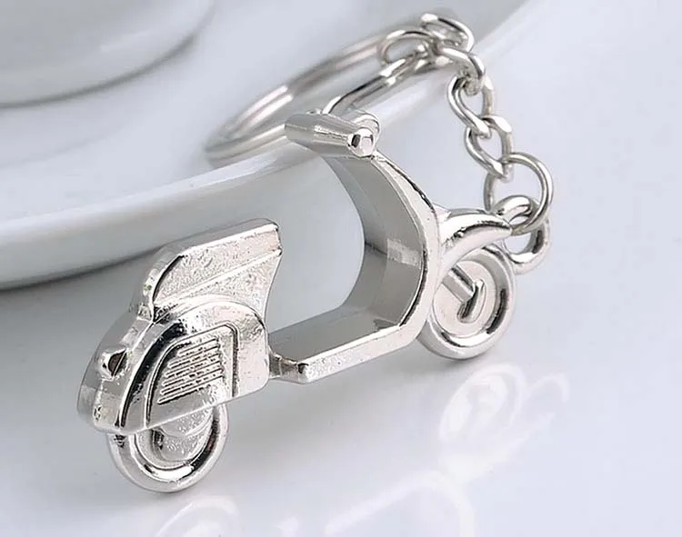 Custom promotion metal electric motorcycle key chain