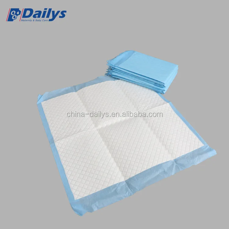 disposable pads hospital bed pads incontinence underpad/urine absorbent pet pads with breathable paper