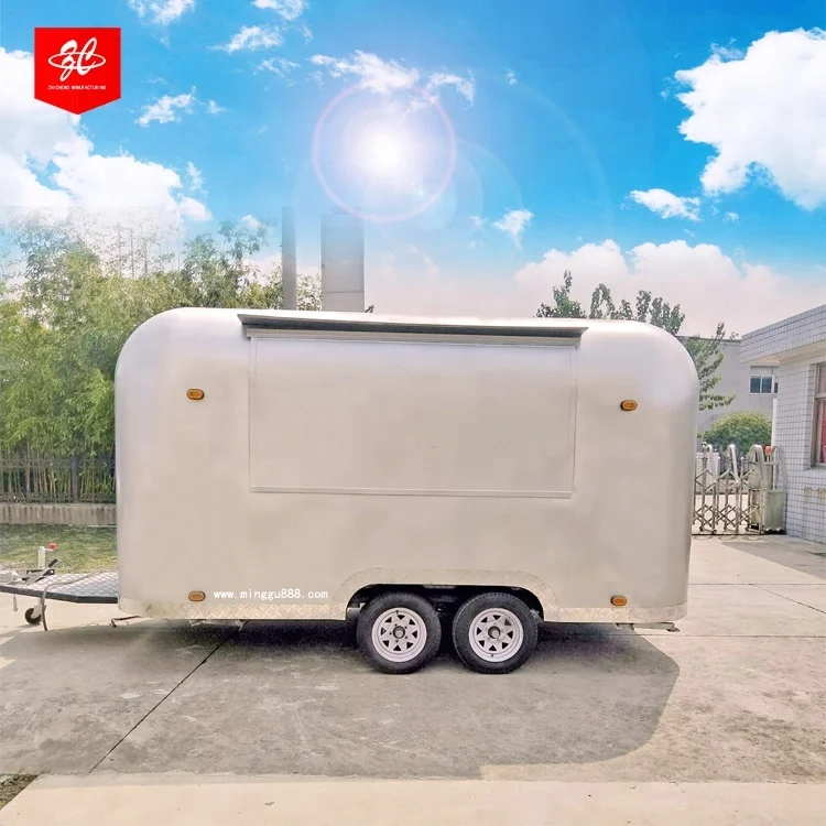 CE approved gas and electric fast food trailer french fries food truck / fry ice cream roll car multifunctional crepe food truck