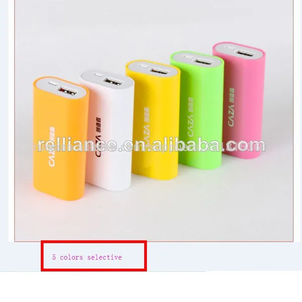 USB External Backup Battery Power Bank for All Phones, 5200mAh Mini Mobile Power Bank