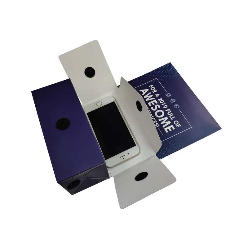 Flatly Folded into Equipped Envelope 3D VR Cardboard 42MM PMMA Lenses Google Cardboard Glasses