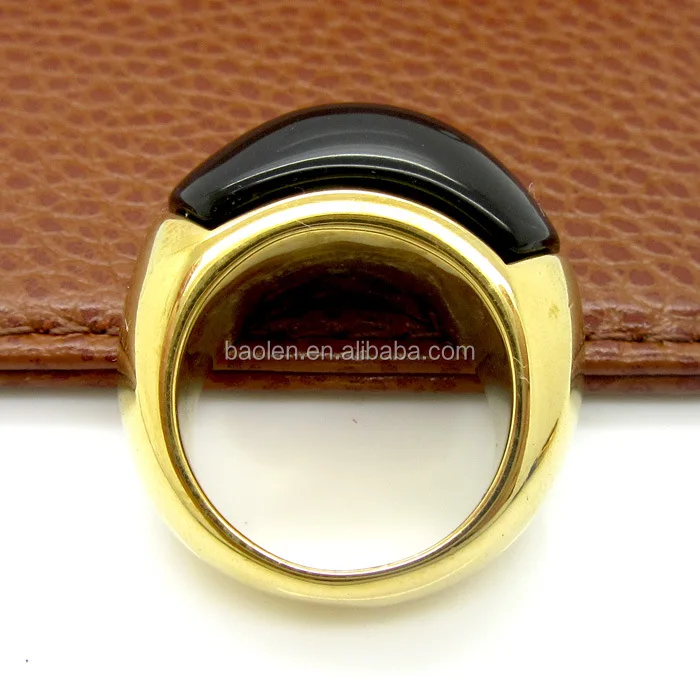 New  Gemstone Opal Statement Party Not Allergic Finger Rings Stone Crystal Jewelry AnEis do sexo feminino