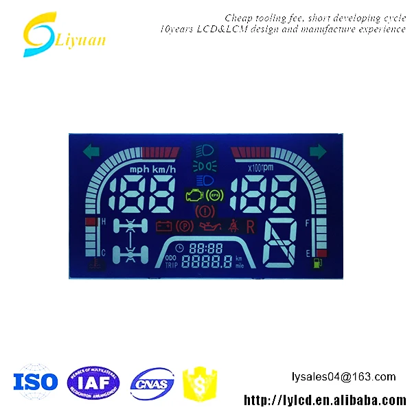 Новинка 2017, монохромный Серийный ЖК-дисплей 16x2 для спидометра автомобиля