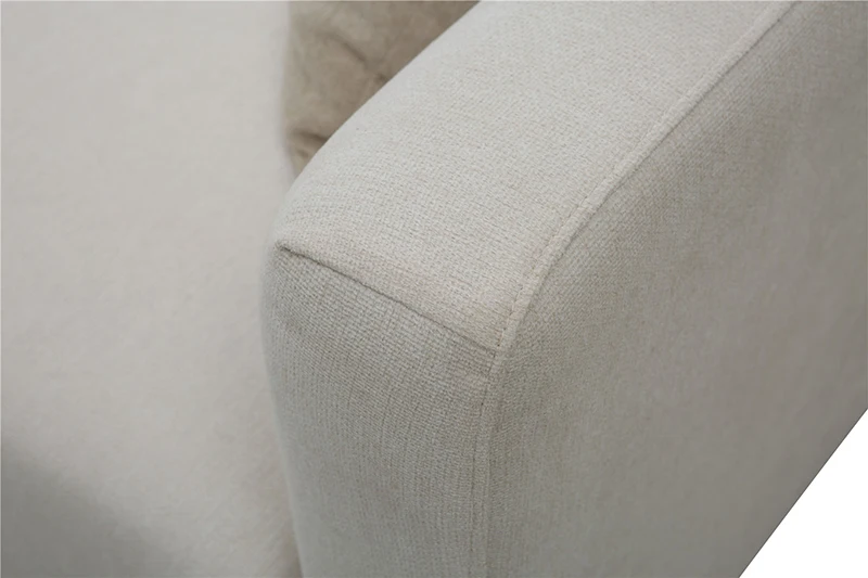 2023 white color small size solid wood sofa set furniture