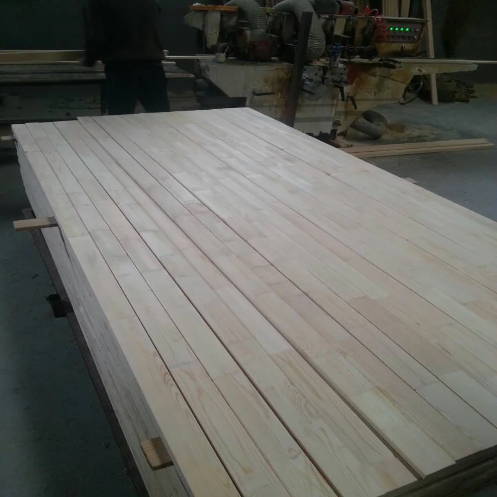 Gaotong grade AA Thailand rubber / teak wood finger joint lamination board for wooden door and furniture